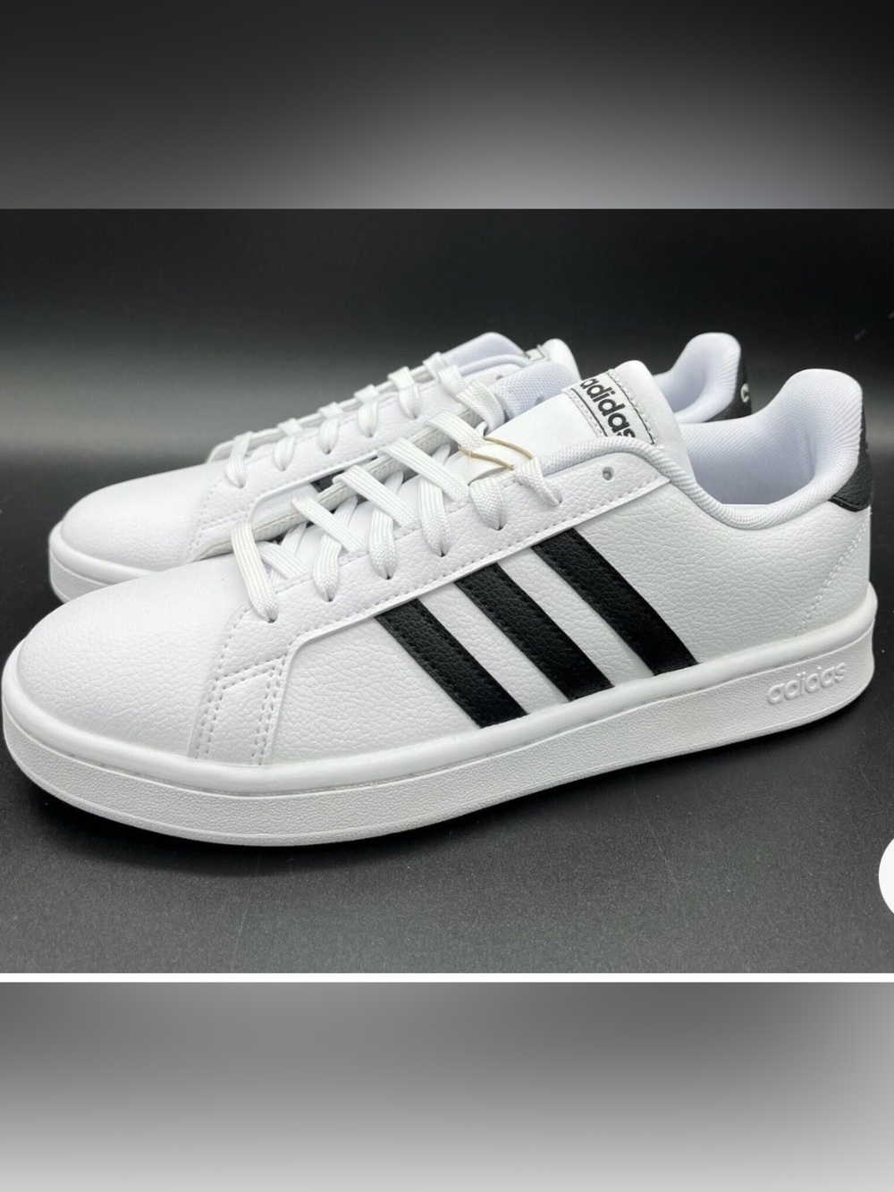 Adidas Women’s Grand Court White & Black Casual Sneakers
